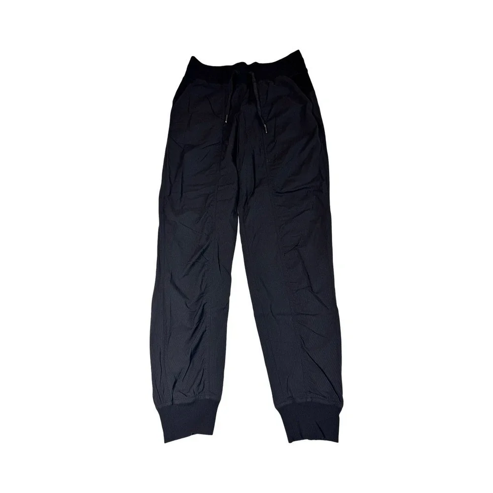 Lululemon Dance Studio Mid Rise Jogger 7/8 Black Athletic Pants Womens 4